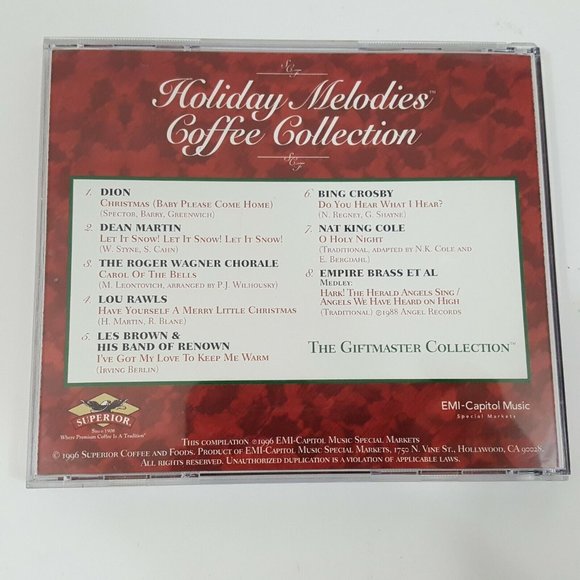Superior Coffee Holiday Melodies Collection Christmas Music CD Giftmaster Edtion - Picture 2 of 6